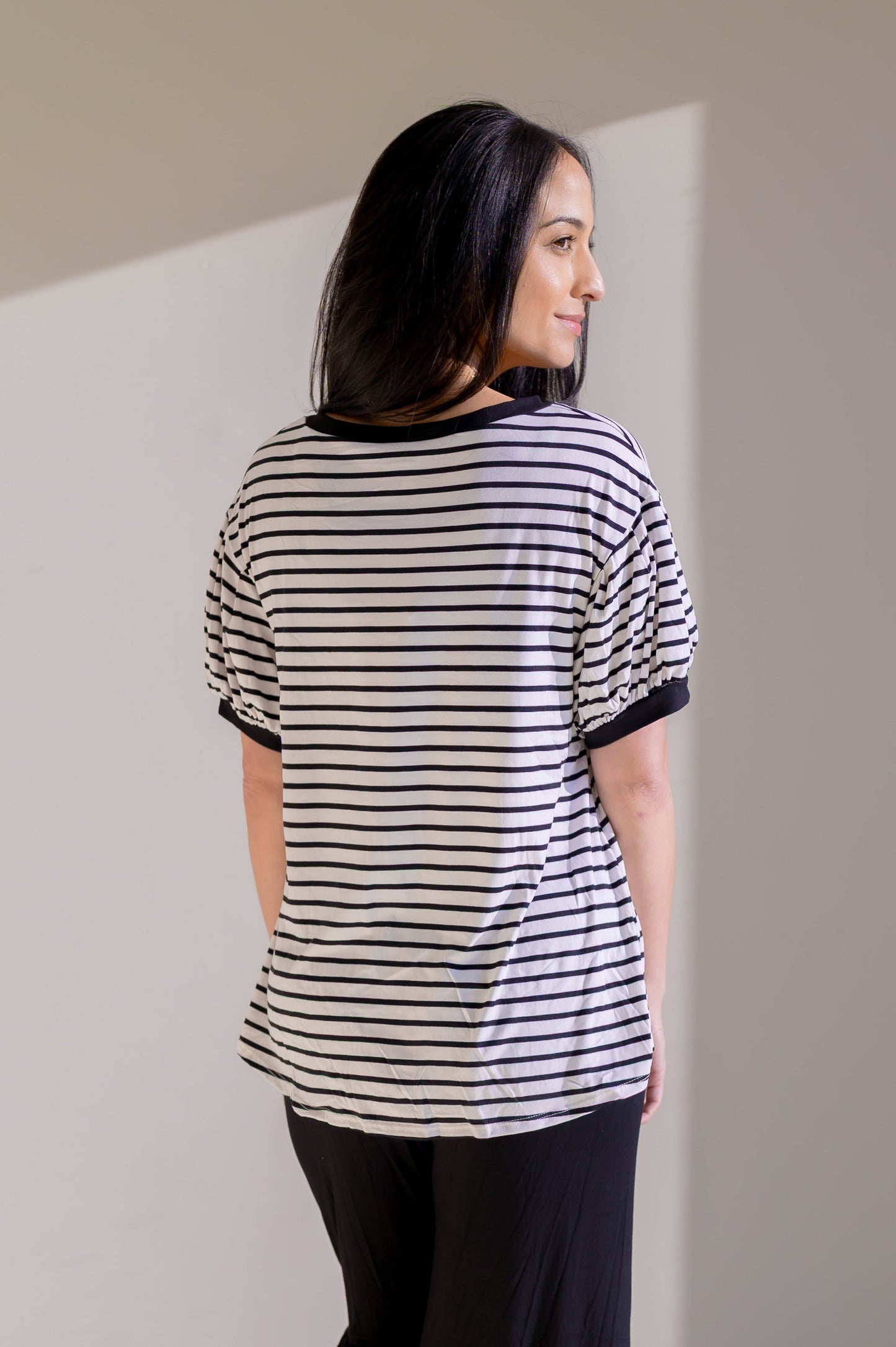 Drifted Spring Stripe Top
